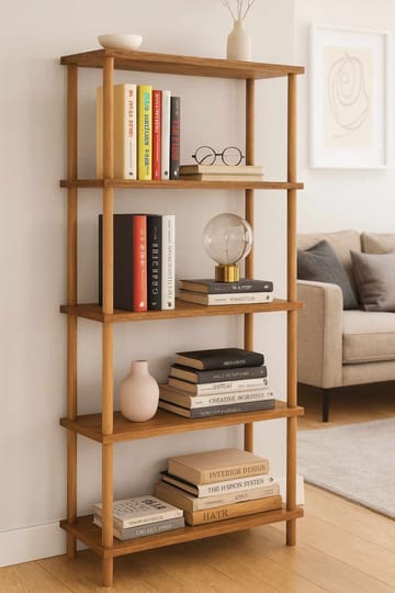 Bokhylle Hanah Home Pika Shelf (60 x 136 x 25 cm) Furu - Furu - Oppbevaring - Hylle - Bokhylle