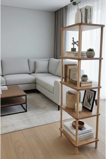 Bokhylle Hanah Home Pika Shelf (60 x 136 x 25 cm) Furu - Furu - Oppbevaring - Hylle - Bokhylle
