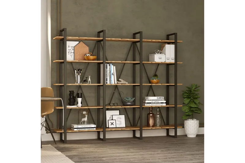 Hardyng Bokhylle 34x2120 cm - Natur - Oppbevaring - Hylle - Bokhylle