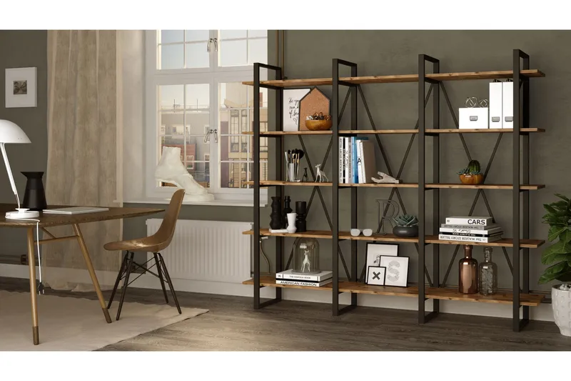 Hardyng Bokhylle 34x2120 cm - Natur - Oppbevaring - Hylle - Bokhylle