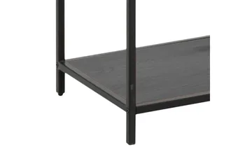 Hasslevik Bokhylle 114x35 cm 4 Hyller - Svart/Matt Svart - Oppbevaring - Hylle - Bokhylle