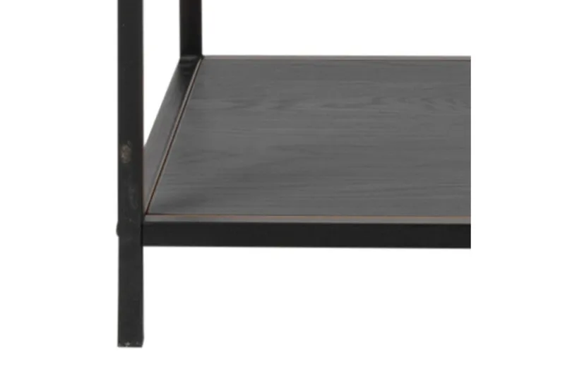 Hasslevik Bokhylle 114x35 cm 4 Hyller - Svart/Matt Svart - Oppbevaring - Hylle - Bokhylle