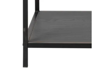 Hasslevik Bokhylle 114x35 cm 4 Hyller - Svart/Matt Svart - Oppbevaring - Hylle - Bokhylle