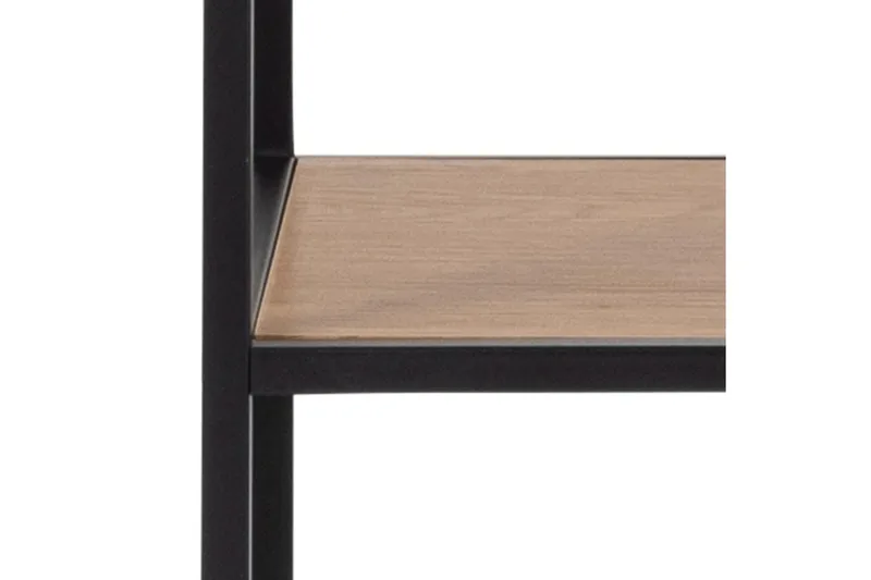 Hasslevik Bokhylle 135x35 cm 4 Hyller - Natur/Matt Svart - Oppbevaring - Hylle - Bokhylle