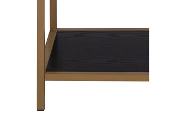 Hasslevik Bokhylle 77x35 cm 4 Hyller - Svart - Oppbevaring - Hylle - Bokhylle