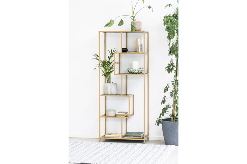 Hasslevik Bokhylle 77x35 cm 4 Hyller - Svart - Oppbevaring - Hylle - Bokhylle