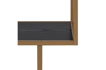 Hasslevik Bokhylle 77x35 cm 4 Hyller - Svart - Oppbevaring - Hylle - Bokhylle