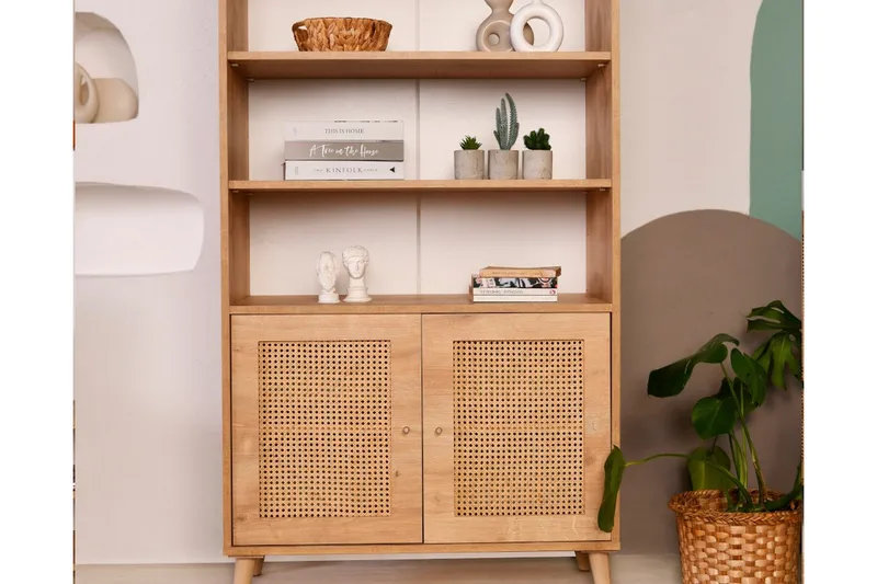 Hazeran Bokhylle 40 cm - Eik - Oppbevaring - Hylle - Bokhylle