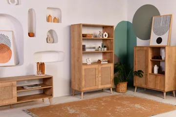 Hazeran Bokhylle 40 cm - Eik - Oppbevaring - Hylle - Bokhylle