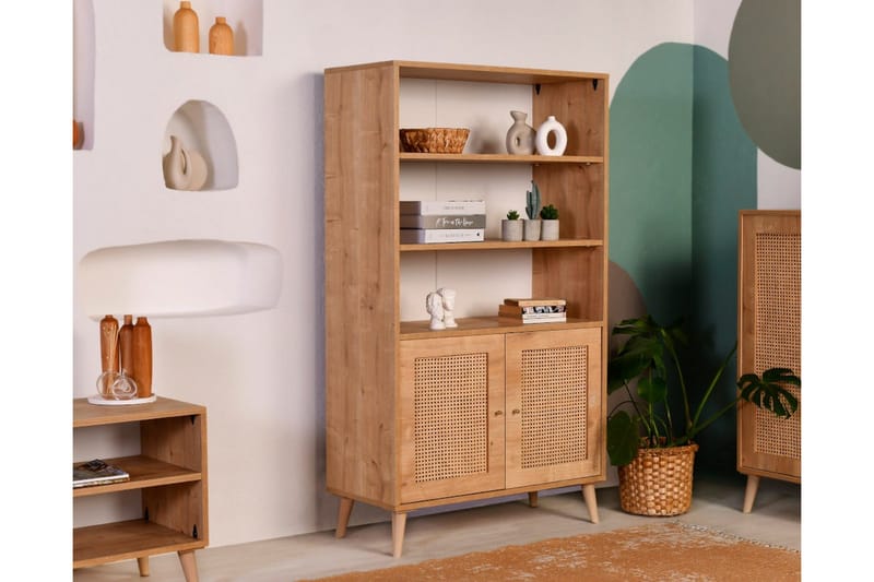 Hazeran Bokhylle 40 cm - Eik - Oppbevaring - Hylle - Bokhylle