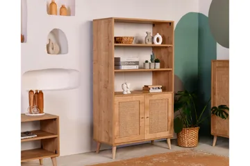 Hazeran Bokhylle 40 cm - Eik - Oppbevaring - Hylle - Bokhylle