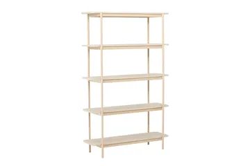 Heim Bokhylle 120 cm i Eik - Lysebeige - Oppbevaring - Hylle - Bokhylle