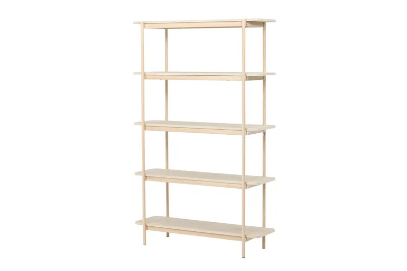 Heim Bokhylle 120 cm i Eik, Lysebeige