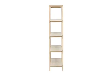 Heim Bokhylle 120 cm i Eik - Lysebeige - Oppbevaring - Hylle - Bokhylle