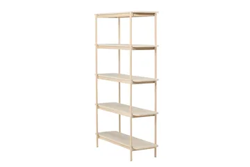 Heim Bokhylle 120 cm i Eik - Lysebeige - Oppbevaring - Hylle - Bokhylle