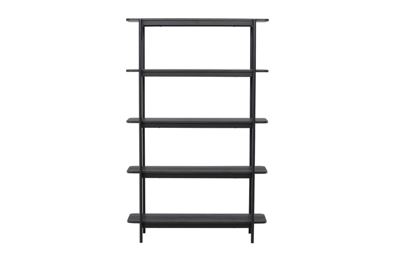 Heim Bokhylle 120 cm i Mørkt Tre - Svart - Oppbevaring - Hylle - Bokhylle