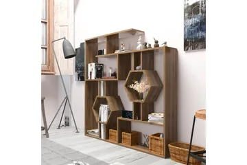 Hejde Bokhylle 134 cm - Brun - Oppbevaring - Hylle - Bokhylle