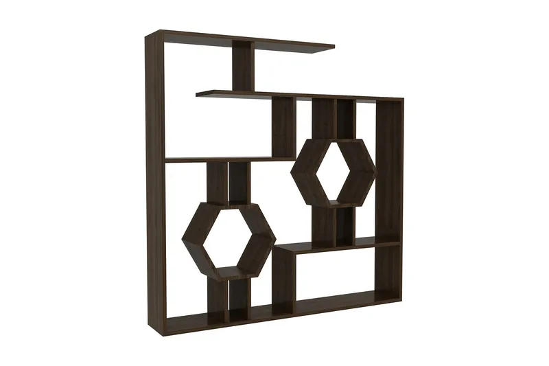 Hejde Bokhylle 134 cm - Brun - Oppbevaring - Hylle - Bokhylle