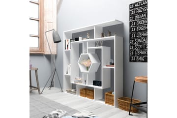 Hejde Bokhylle 134 cm - Hvit - Oppbevaring - Hylle - Bokhylle