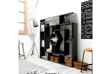 Hejde Bokhylle 134 cm - Svart - Oppbevaring - Hylle - Bokhylle