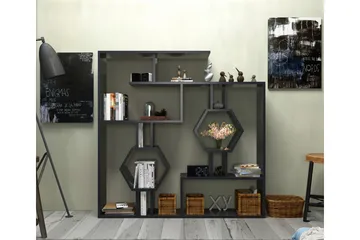 Hejde Bokhylle 134 cm - Svart - Oppbevaring - Hylle - Bokhylle