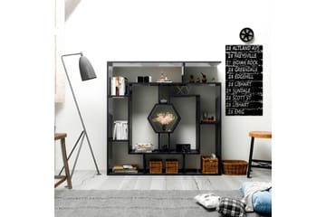 Hejde Bokhylle 134 cm - Svart - Oppbevaring - Hylle - Bokhylle