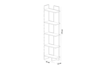 Hejde Bokhylle 22 cm - Valnøttbrun - Oppbevaring - Hylle - Bokhylle