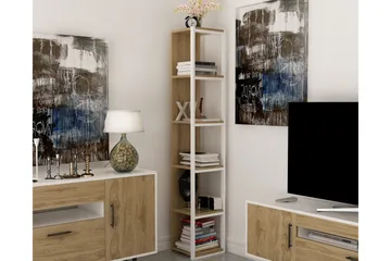 Hejde Bokhylle 34 cm - Brun/Hvit - Oppbevaring - Hylle - Bokhylle