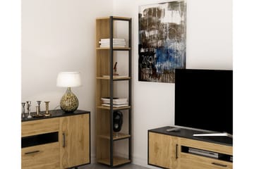 Hejde Bokhylle 34 cm - Brun/Svart - Oppbevaring - Hylle - Bokhylle