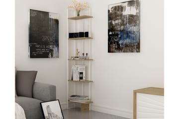 Hejde Bokhylle 45 cm - Brun/Hvit - Oppbevaring - Hylle - Bokhylle