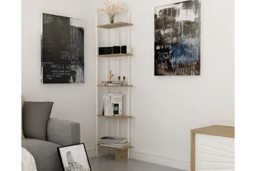 Hejde Bokhylle 45 cm - Brun/Hvit - Oppbevaring - Hylle - Bokhylle