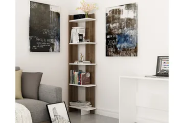 Hejde Bokhylle 45 cm - Brun/Hvit - Oppbevaring - Hylle - Bokhylle