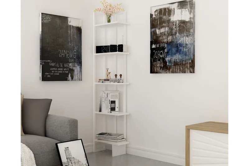 Hejde Bokhylle 45 cm - Hvit - Oppbevaring - Hylle - Bokhylle