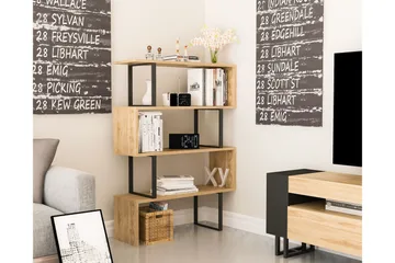 Hejde Bokhylle 92 cm - Brun/Svart - Oppbevaring - Hylle - Bokhylle