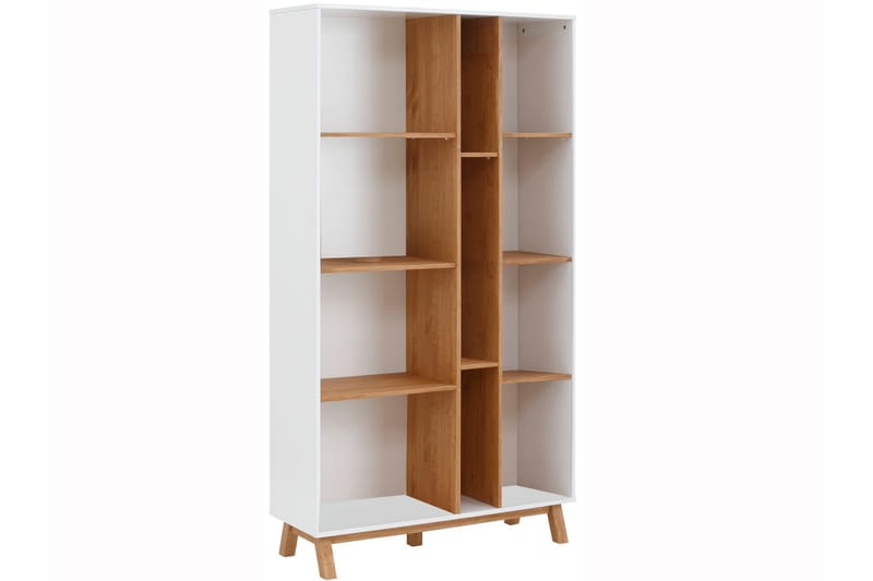 Homestead Bokhylle 100 cm i Eik - Hvit - Oppbevaring - Hylle - Bokhylle