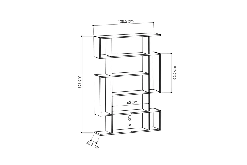 Homitis Bokhylle - Oppbevaring - Hylle - Bokhylle