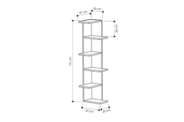 Homitis Bokhylle - Oppbevaring - Hylle - Hjørnehylle