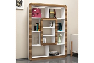 Hovdane Bokhylle 109 cm - Hvit/Brun - Oppbevaring - Hylle - Bokhylle