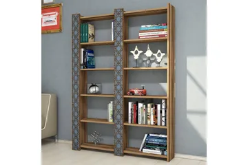 Hovdane Bokhylle 124 cm - Brun - Oppbevaring - Hylle - Bokhylle