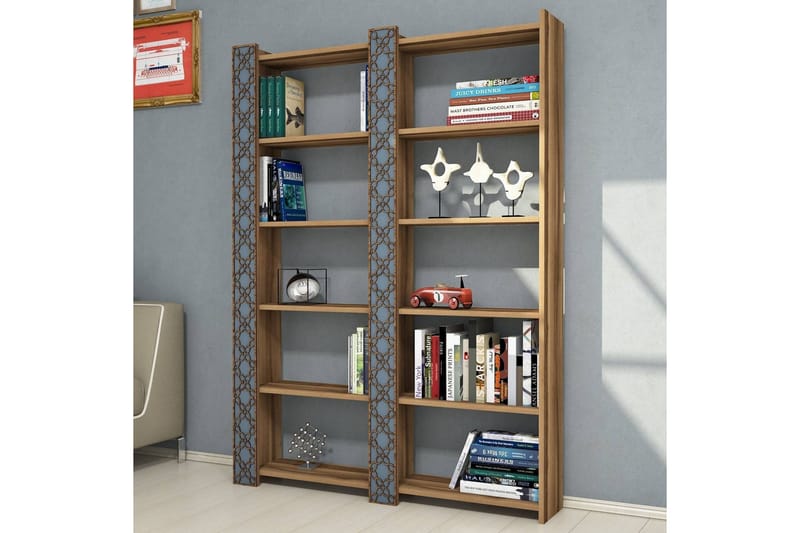 Hovdane Bokhylle 124 cm - Brun - Oppbevaring - Hylle - Bokhylle
