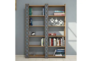 Hovdane Bokhylle 124 cm - Brun - Oppbevaring - Hylle - Bokhylle