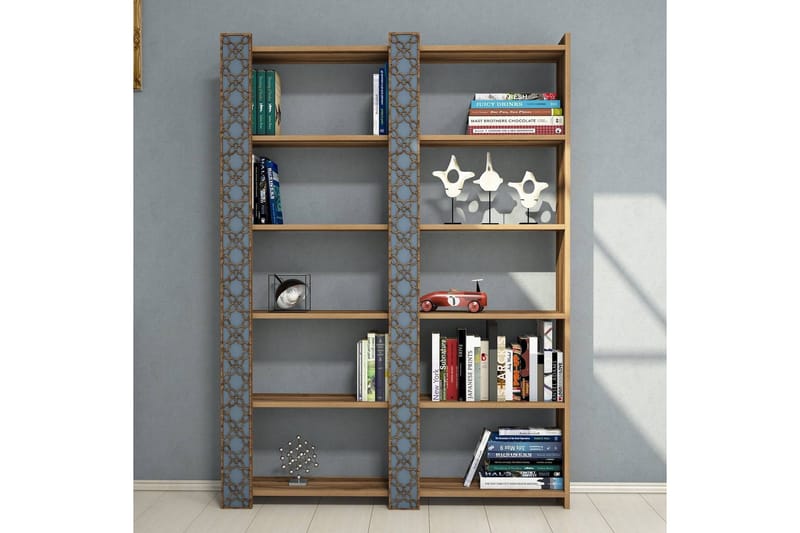 Hovdane Bokhylle 124 cm - Brun - Oppbevaring - Hylle - Bokhylle