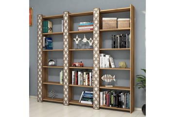 Hovdane Bokhylle 184 cm - Brun/Hvit - Oppbevaring - Hylle - Bokhylle