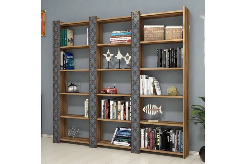 Hovdane Bokhylle 184 cm - Mørkebrun - Oppbevaring - Hylle - Bokhylle