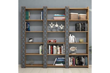 Hovdane Bokhylle 184 cm - Mørkebrun - Oppbevaring - Hylle - Bokhylle