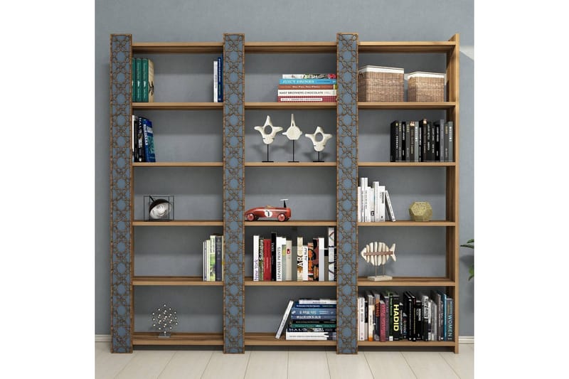 Hovdane Bokhylle 184 cm - Mørkebrun - Oppbevaring - Hylle - Bokhylle