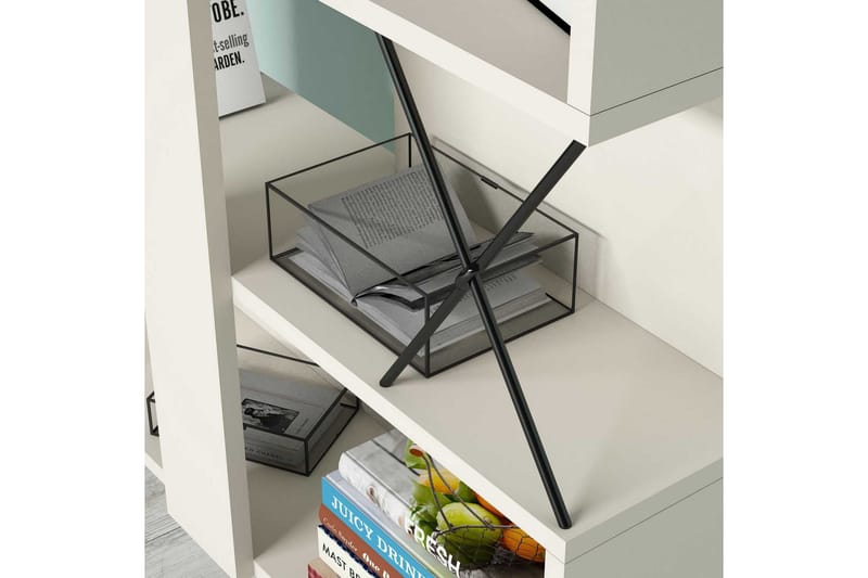 Hovdane Bokhylle 22 cm i Malt Tre - Benhvit - Oppbevaring - Hylle - Bokhylle