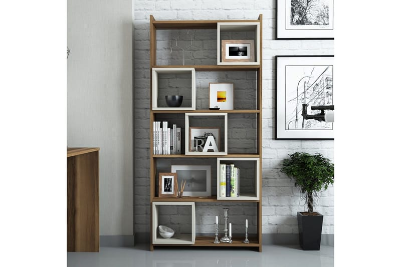 Hovdane Bokhylle 80 cm - Brun - Oppbevaring - Hylle - Bokhylle