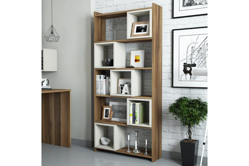 Hovdane Bokhylle 80 cm - Brun - Oppbevaring - Hylle - Bokhylle