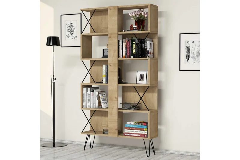 Hovdane Bokhylle 90 cm - Brun - Oppbevaring - Hylle - Bokhylle